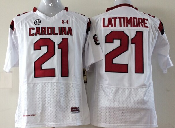 NCAA Youth South Carolina Gamecock White #21 Lattimore jerseys->washington redskins->NFL Jersey